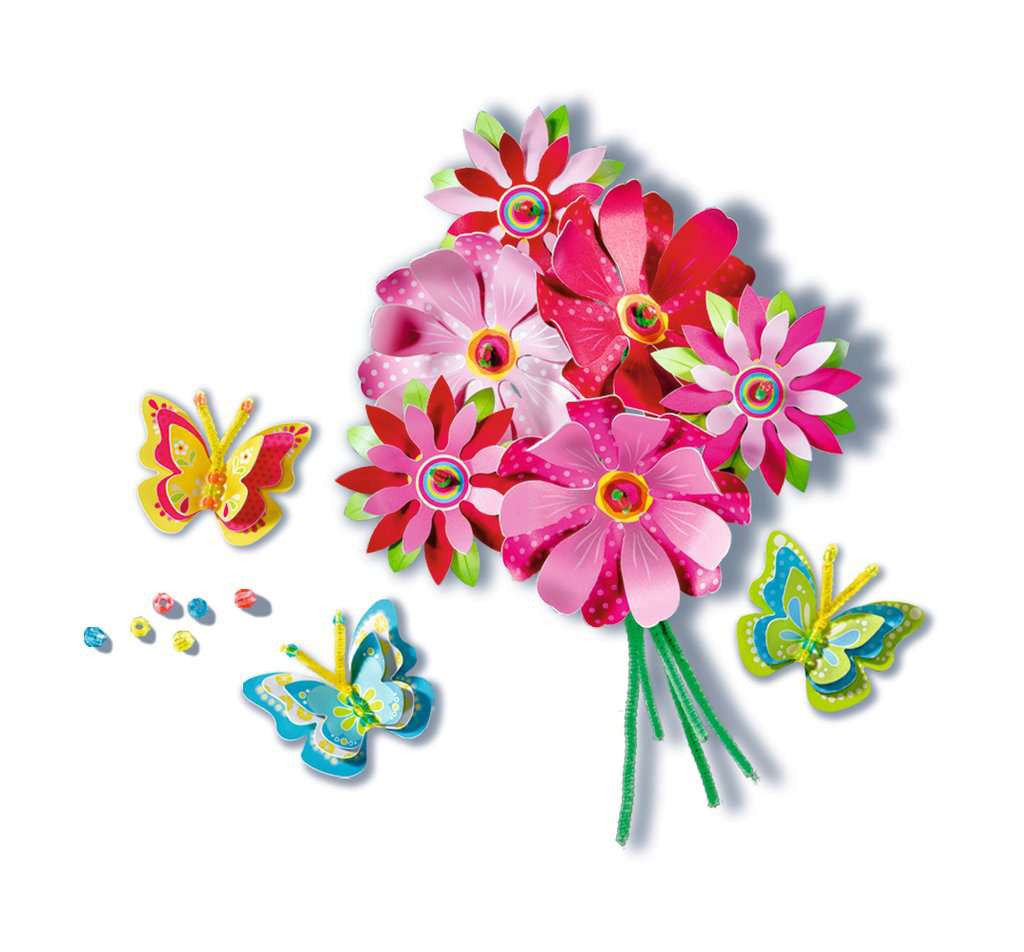 Paper Art Blumen & Schmetterlinge