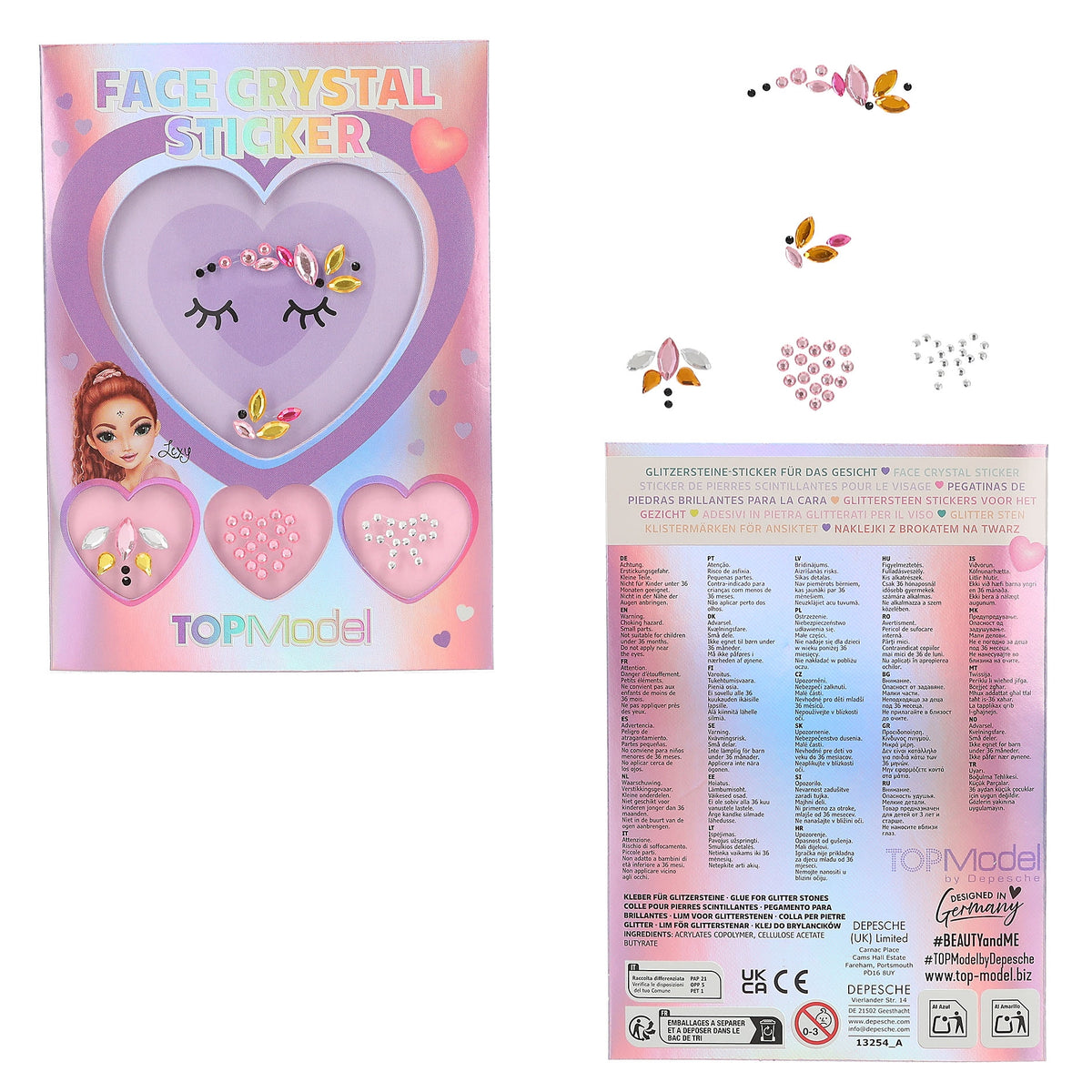 TOPModel Face Crystal Sticker
