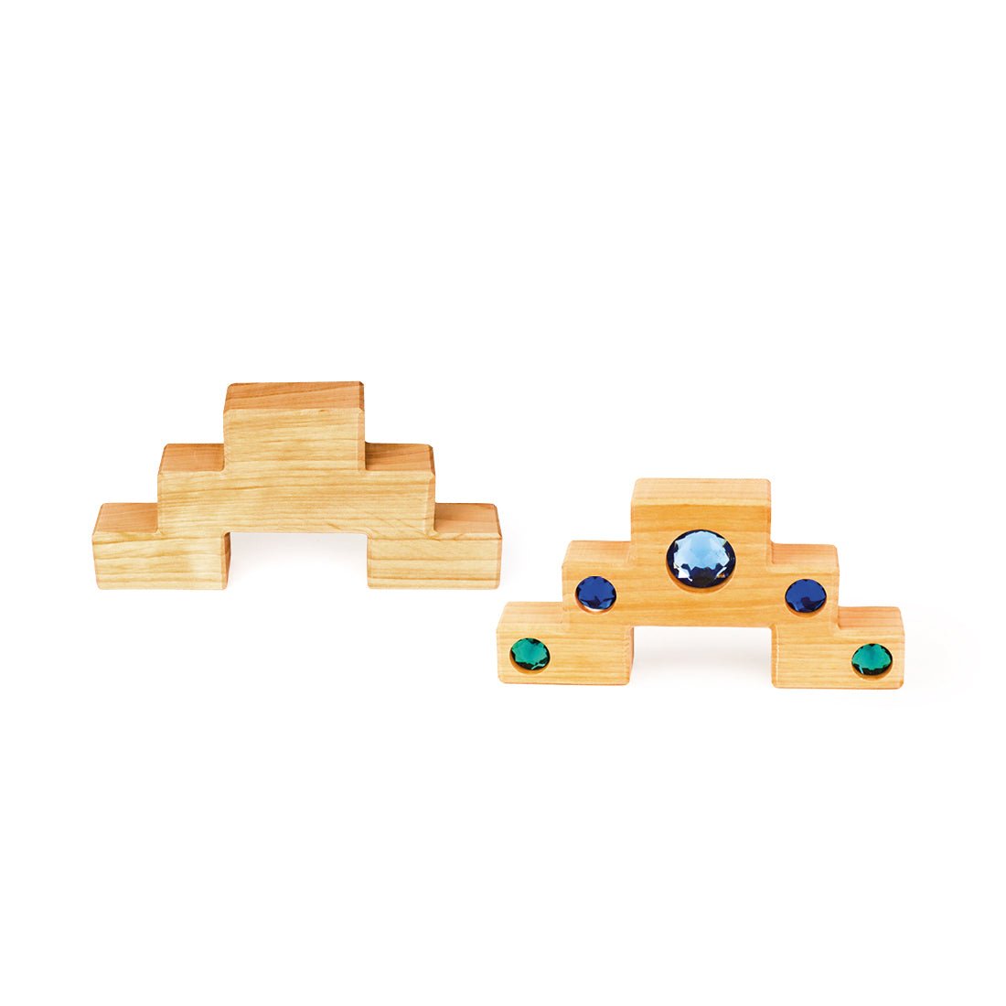 Farbtreppe mit Lichtbauquadern/ 16 Teile