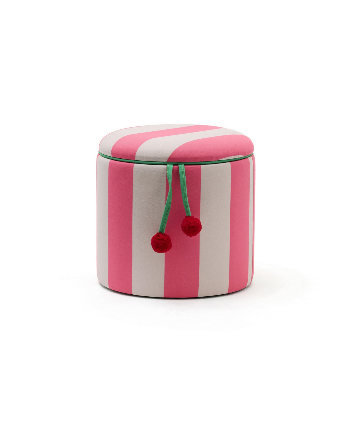 Sitzhocker mit Stauraum rosa