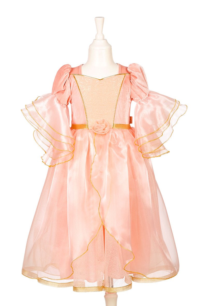 Kindermädchen Kleid Marie-Laure 8-10 Jahre mit Tüll, Volantärmel und goldfarbenen Details