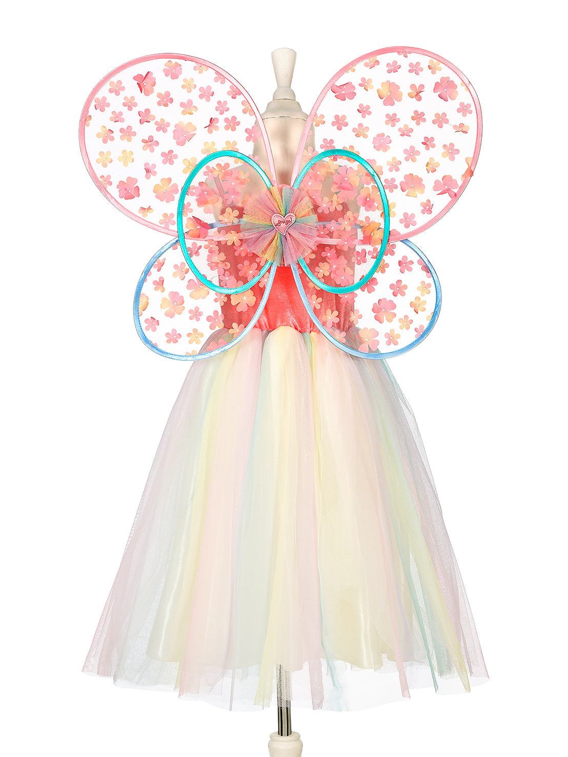 Flora Kostüm Kleid + Flügel 3-4 Jahre