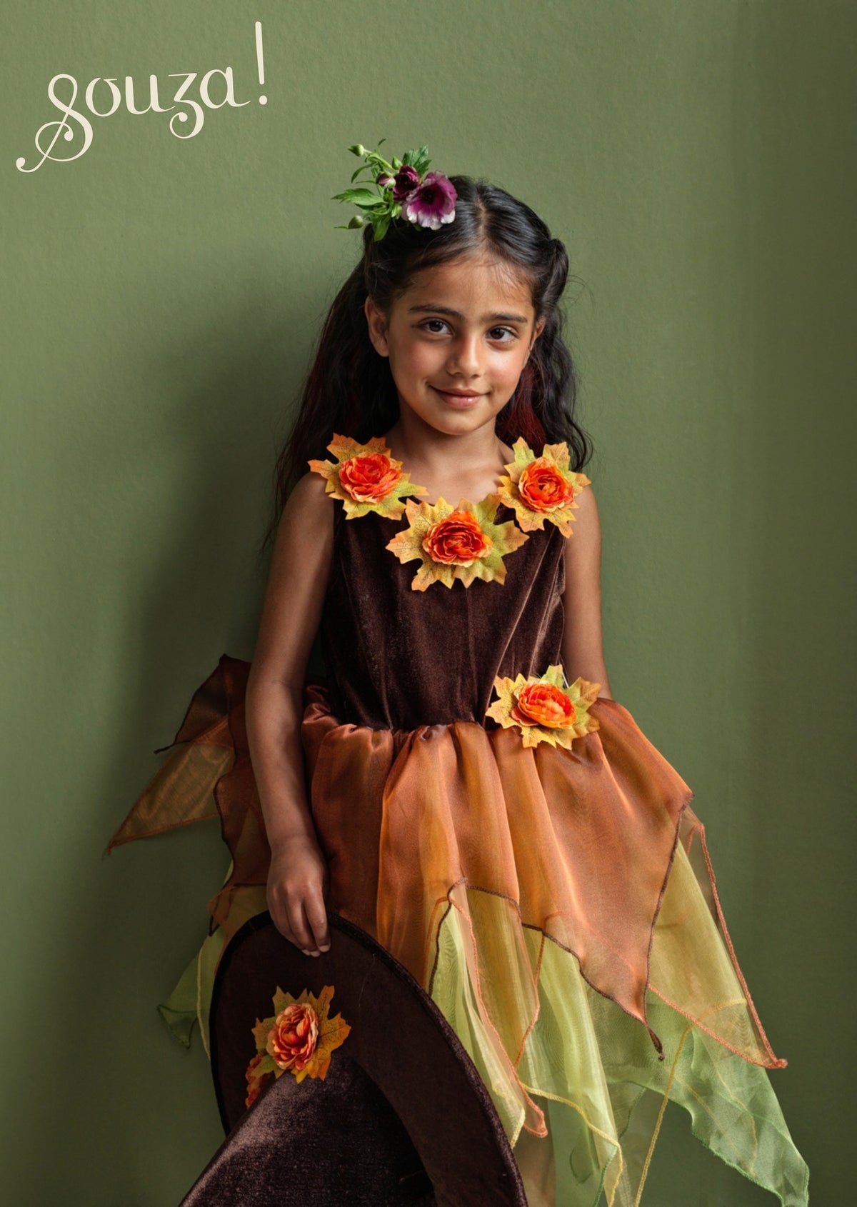 Waldhexe Sabrina/ Kleid + Hut 5-7Jahre