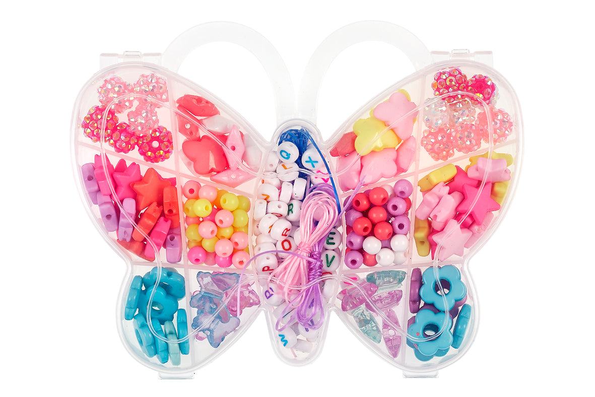 Perlenfädel-Set Schmetterling