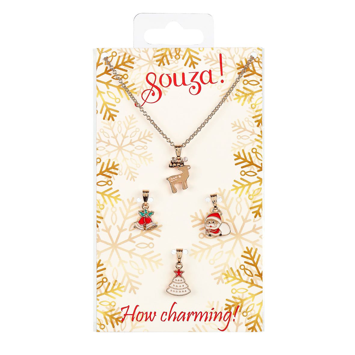 Geschenkset Christmas Kette und 3 Anhänger
