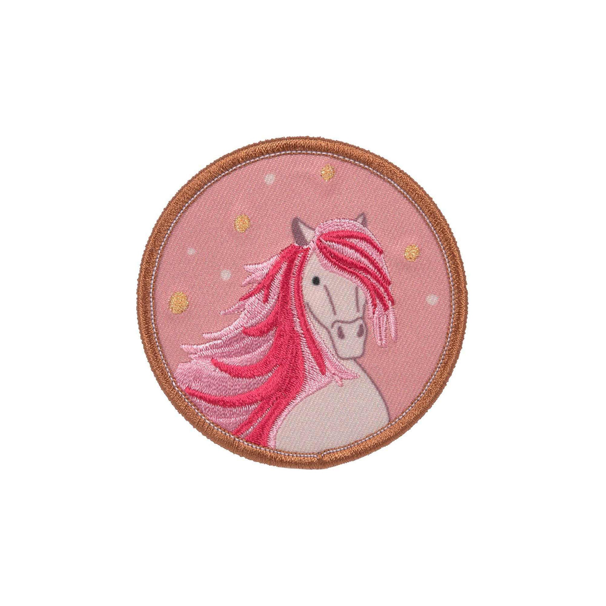 Schulranzen-Patches Set Horse pink