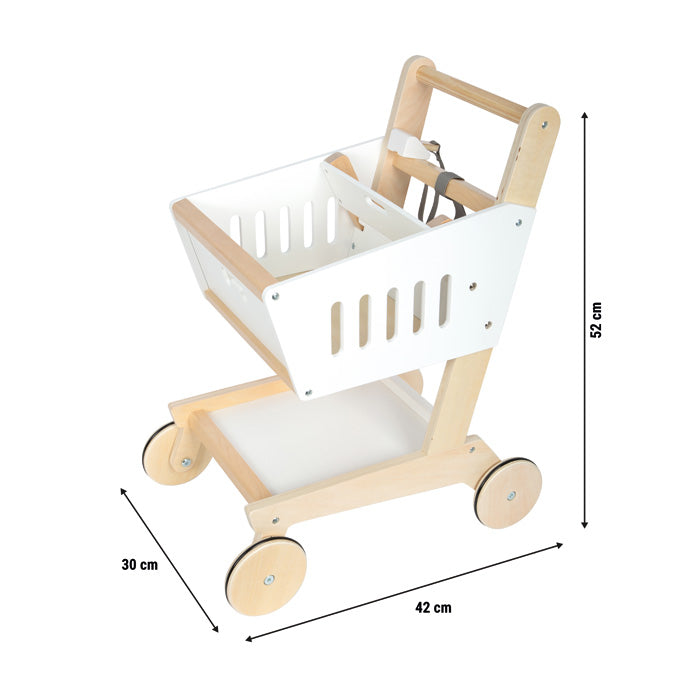 Einkaufswagen aus Holz
