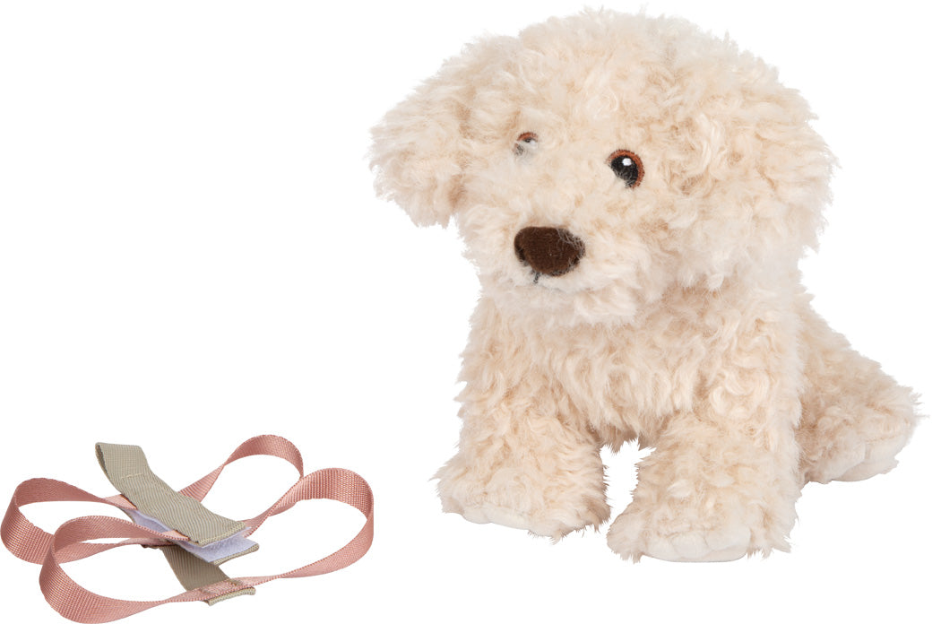 Hund mit Tasche und Pflege-Set