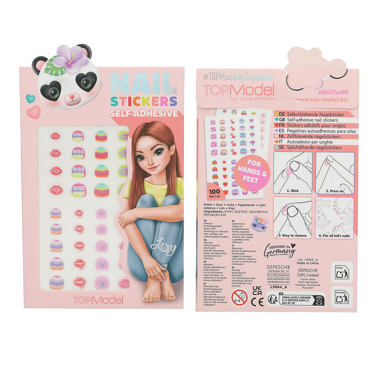 TOPModel Selbstklebende Nagelsticker