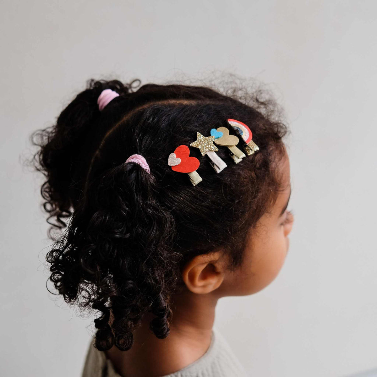 Haarclips Mini Regenbogen