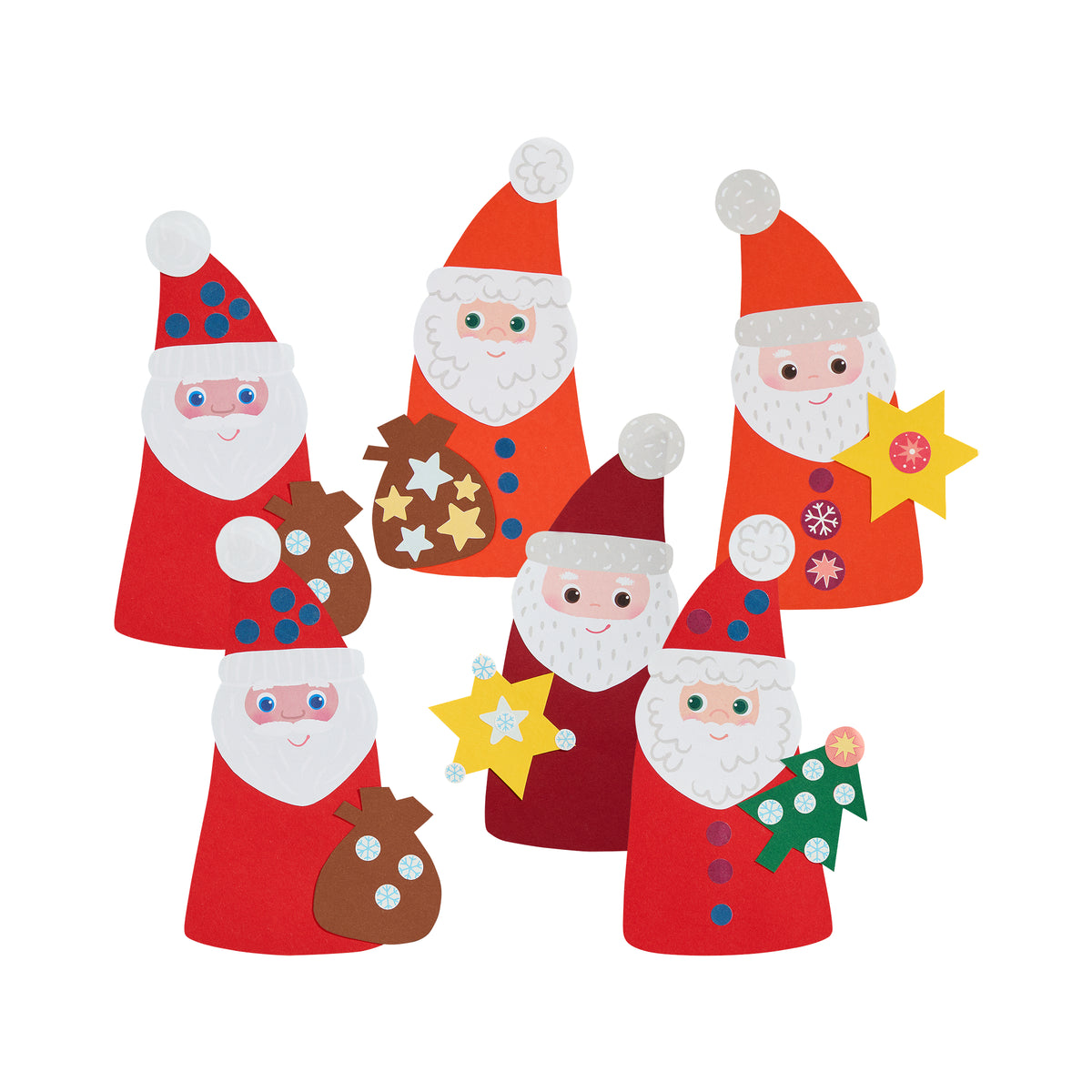 Bastelset - Erstes Kleben Nikoläuse