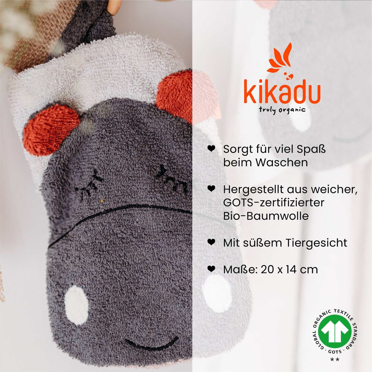 Waschlappen Hippo