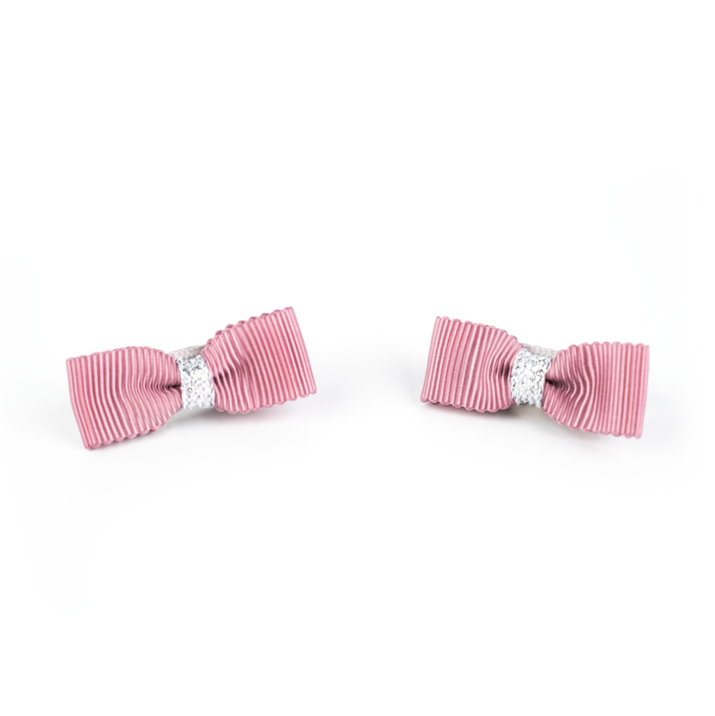 pinkes Haarspangen-Set Mini-Schleife für Kinder mit sicherem Halt und niedlichem Design