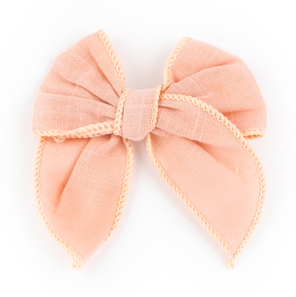 Haarspange Leinenmix in Powder Pink mit süßem Schmetterlingsdesign für Mädchen ab 3 Jahren
