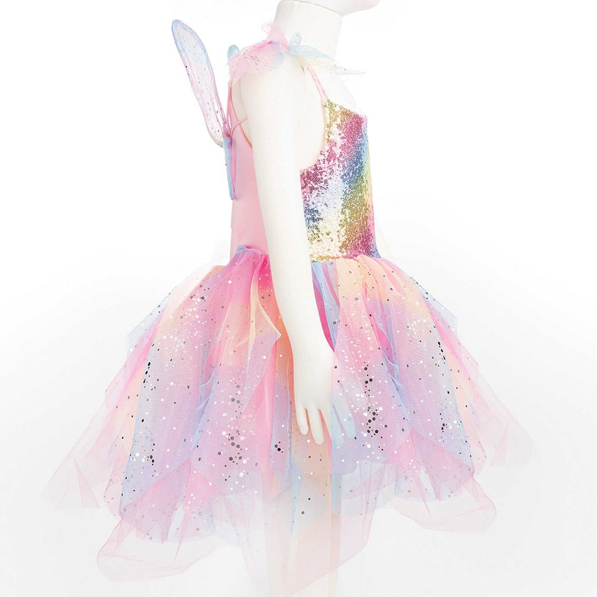 Kleid Regenbogen Fee 3-4 Jahre