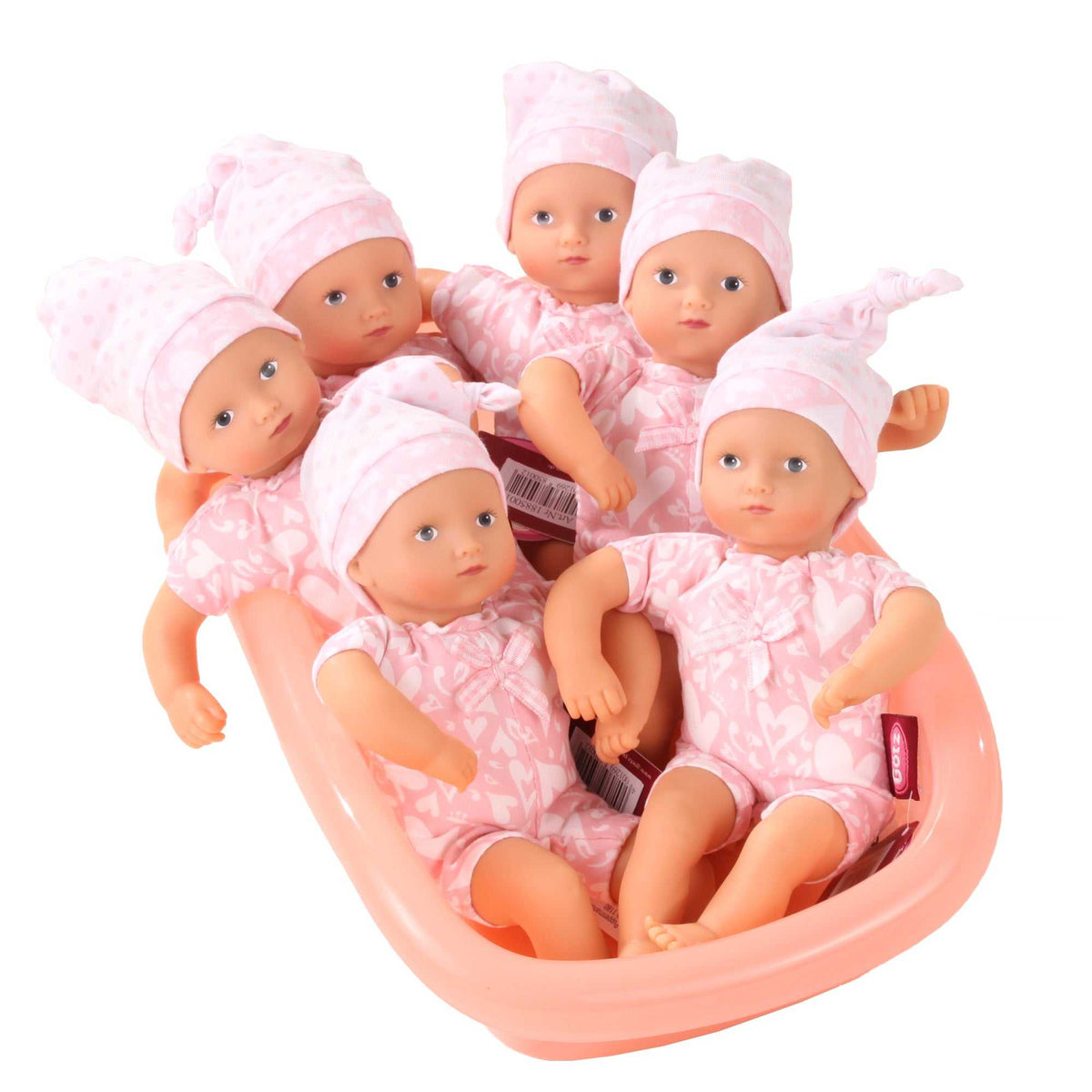 Mini Aquini Mädchen weiche Badepuppe 22 cm mit Kügelchenfüllung für Kinder ab 18 Monaten