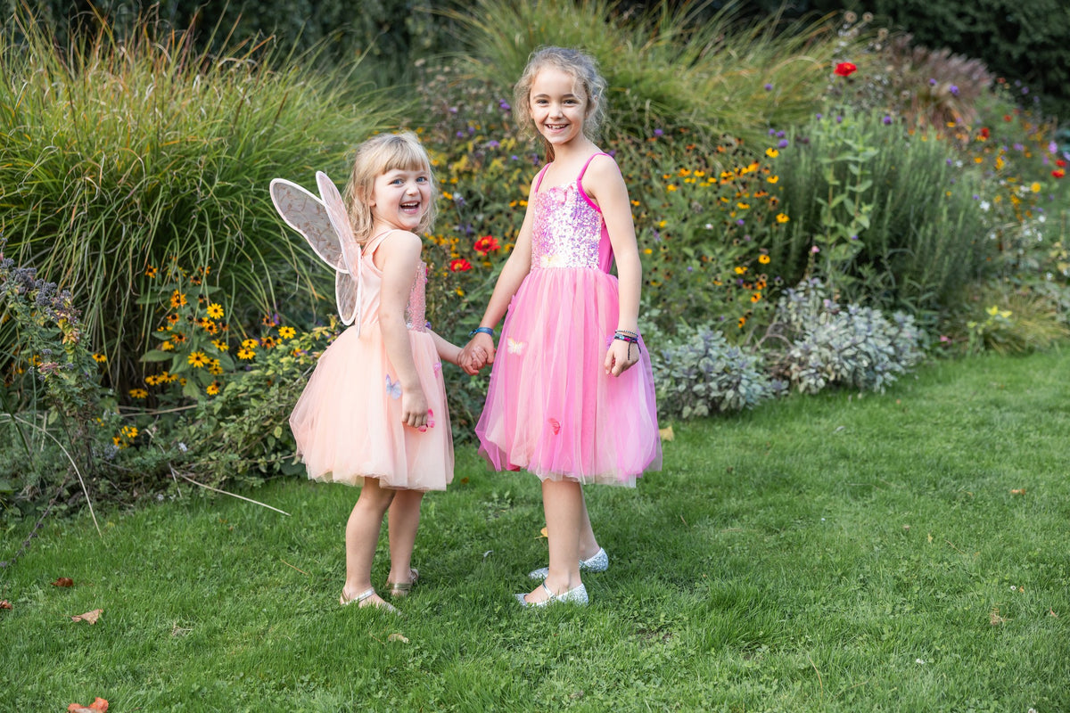 Schmetterlingskleid Pink 3-4 Jahre