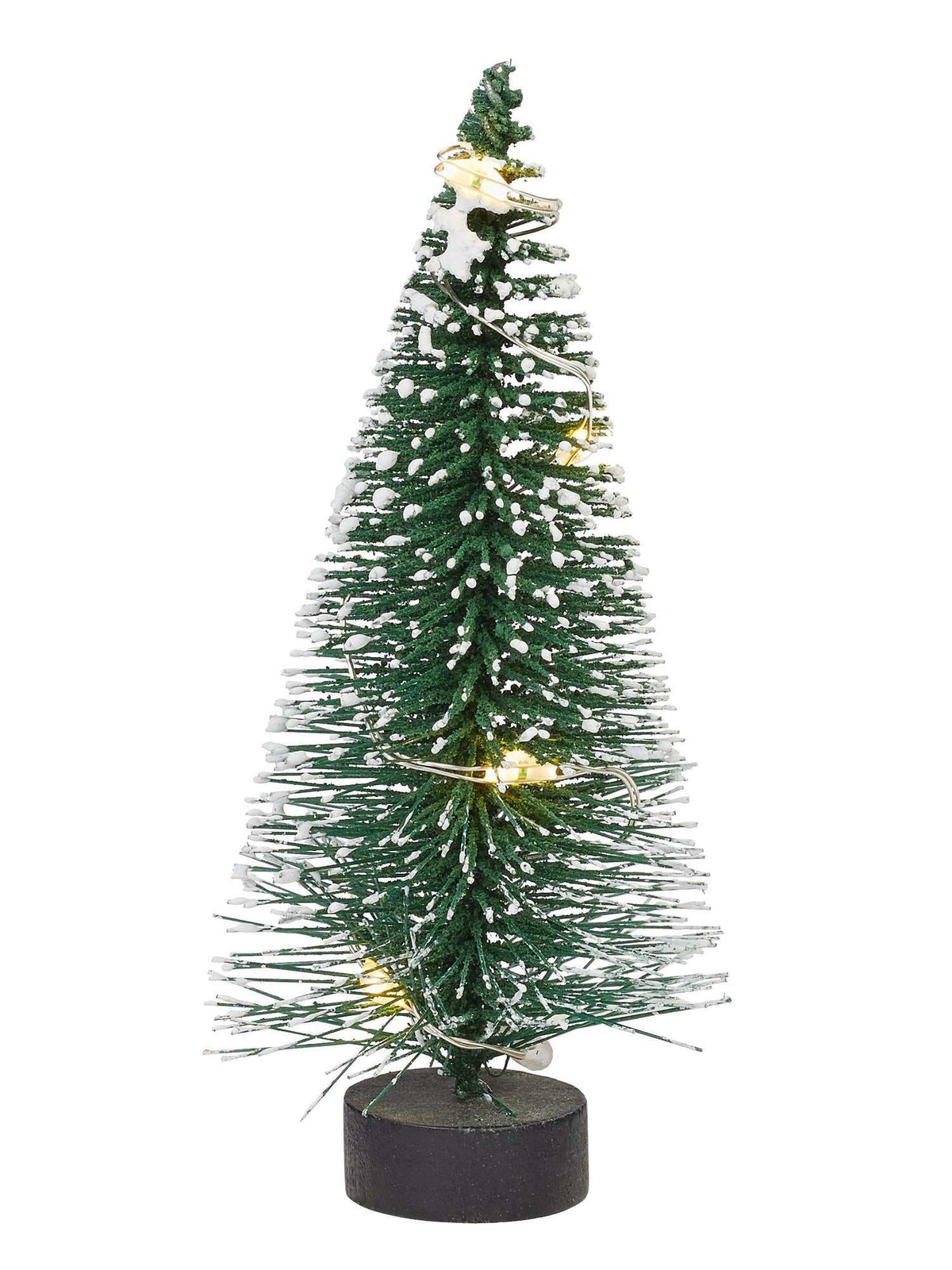 Wichtel Mini-Tanne mit LED-Beleuchtung, 10 cm beleuchteter Weihnachtsbaum ohne Dekoration