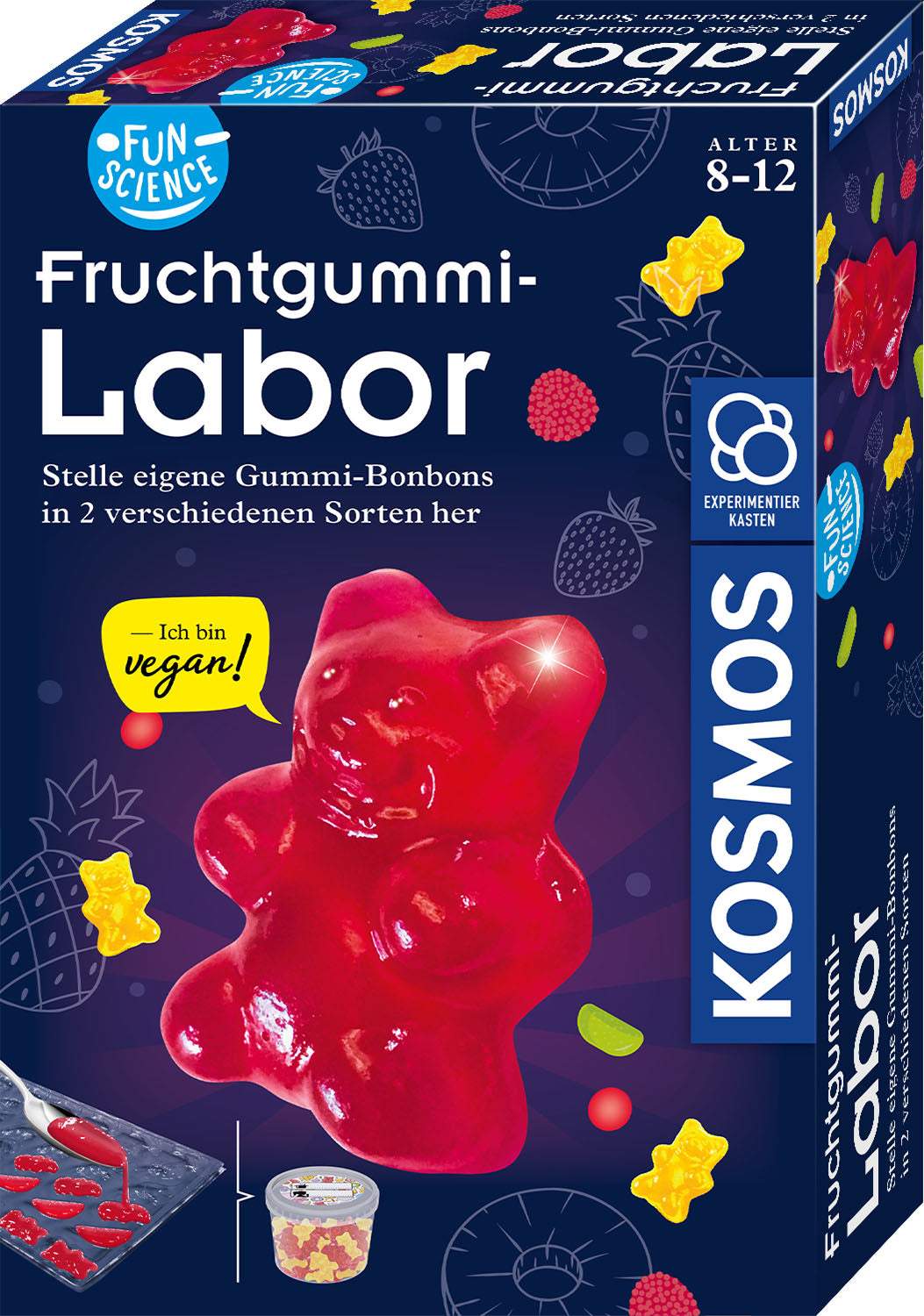 Fun Science Fruchtgummi-Labor Kit for Kids Making Vegan Gummy Bears at Home
