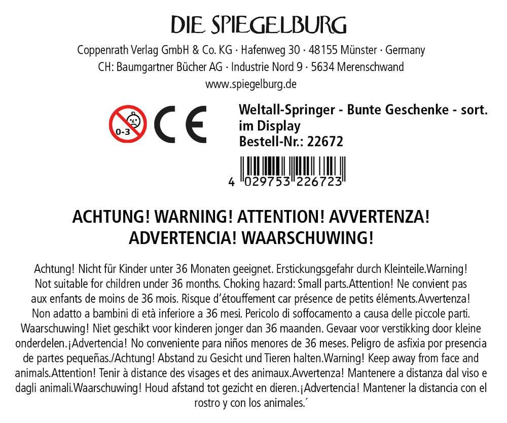 Weltall-Springer (1Stück)