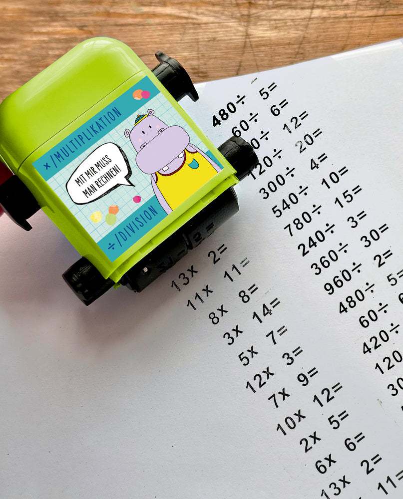 Rechen-Roll-Stempel
