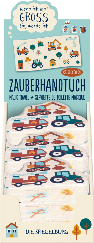 Zauberhandtuch Fahrzeuge - Wenn ich mal groß bin