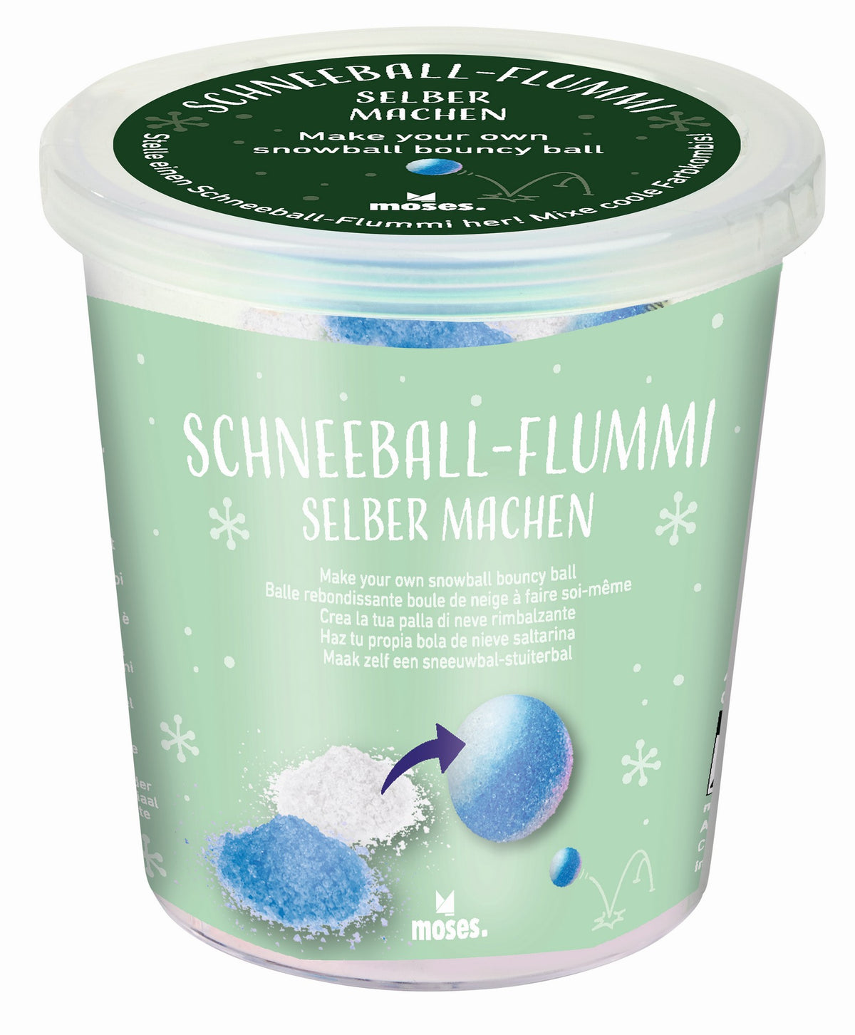 Schneeball-Flummi selber machen (1Stück)
