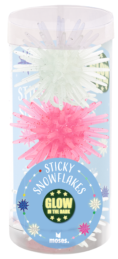 Nachtleuchtende Sticky Snowflakes (3er Set)