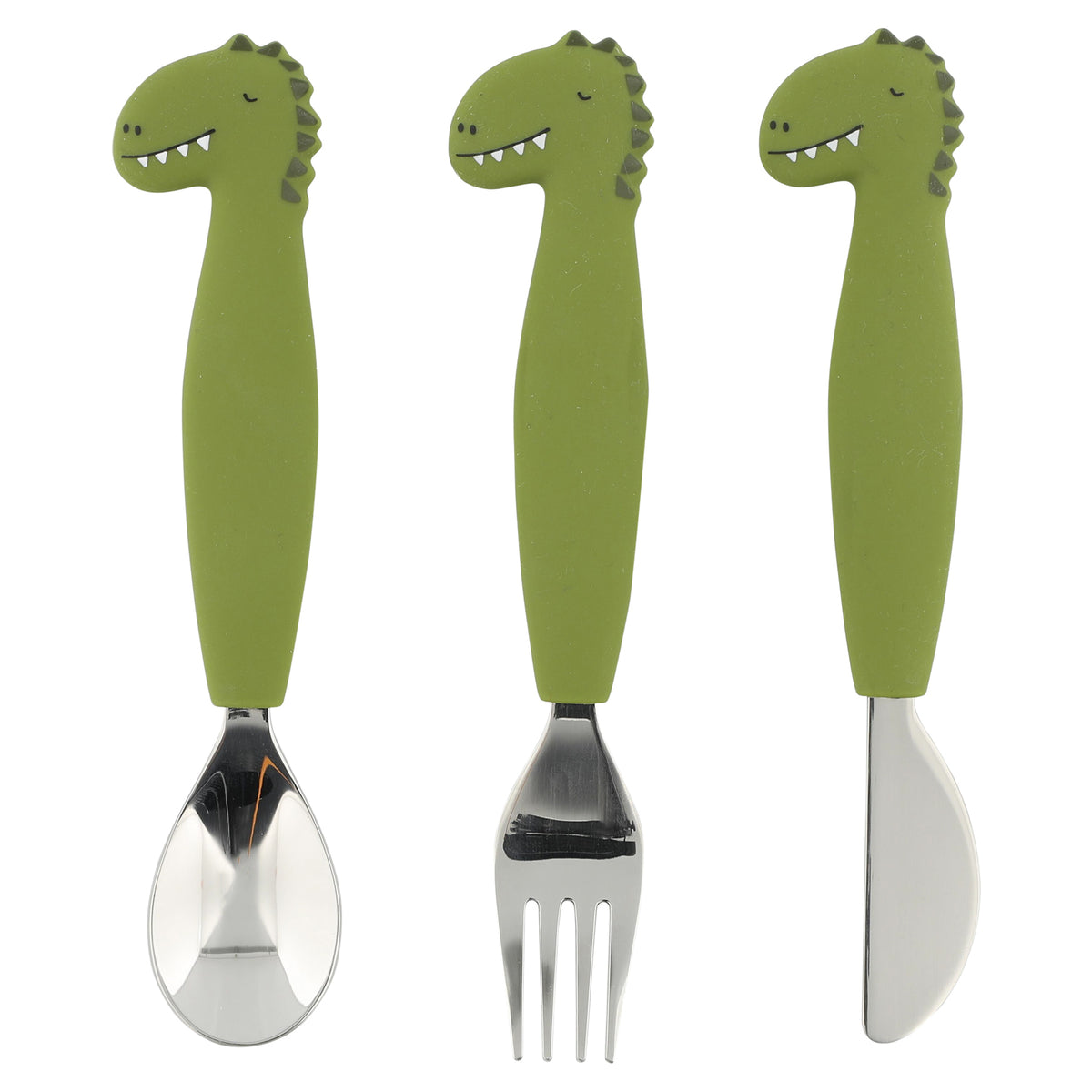 Esslernset - Esslernteller mit Saugnapf, Kinderbesteck Set & 360° Trinkbecher - Mr. Dino