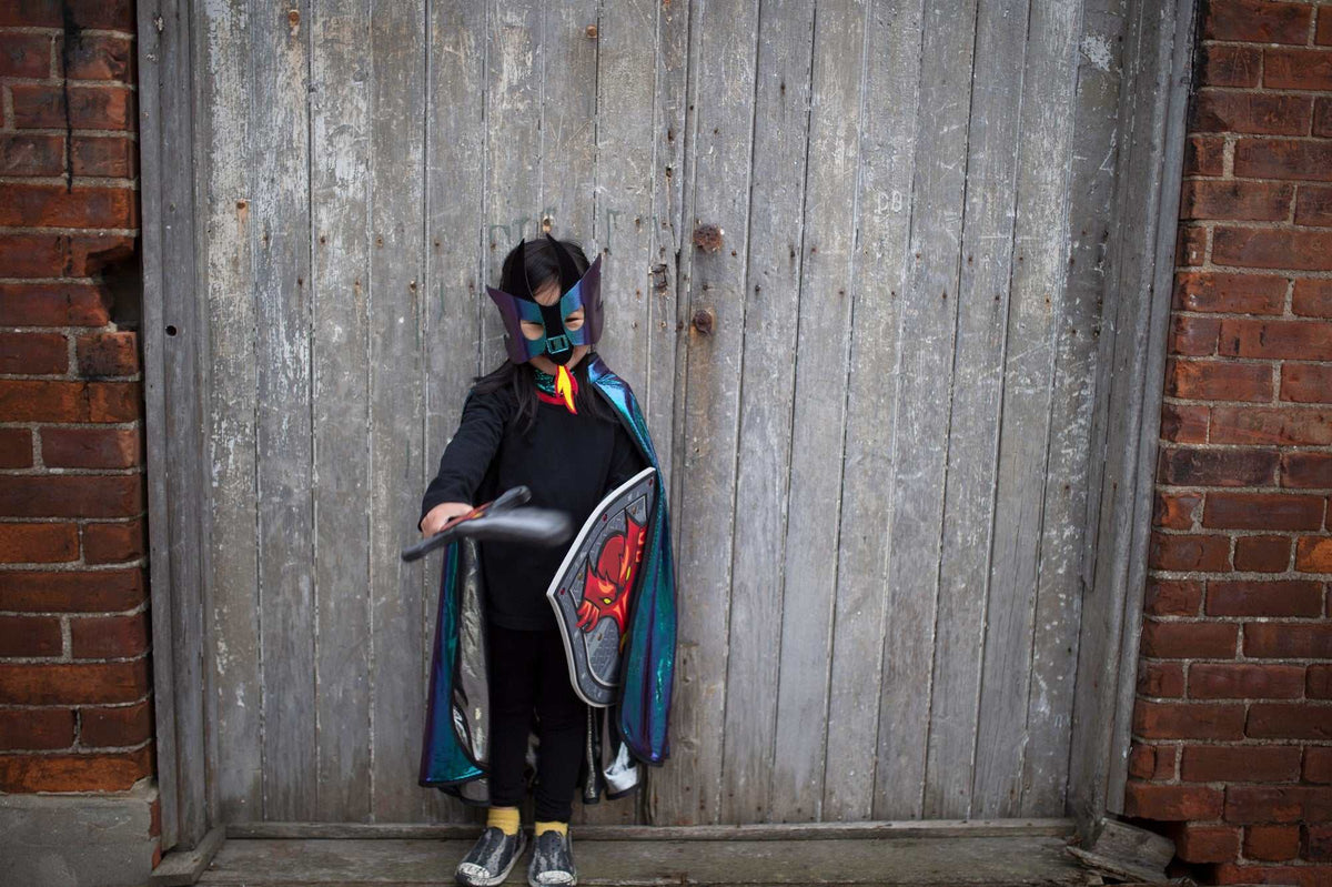Drachenritter-Umhang & Maske 5-6 Jahre
