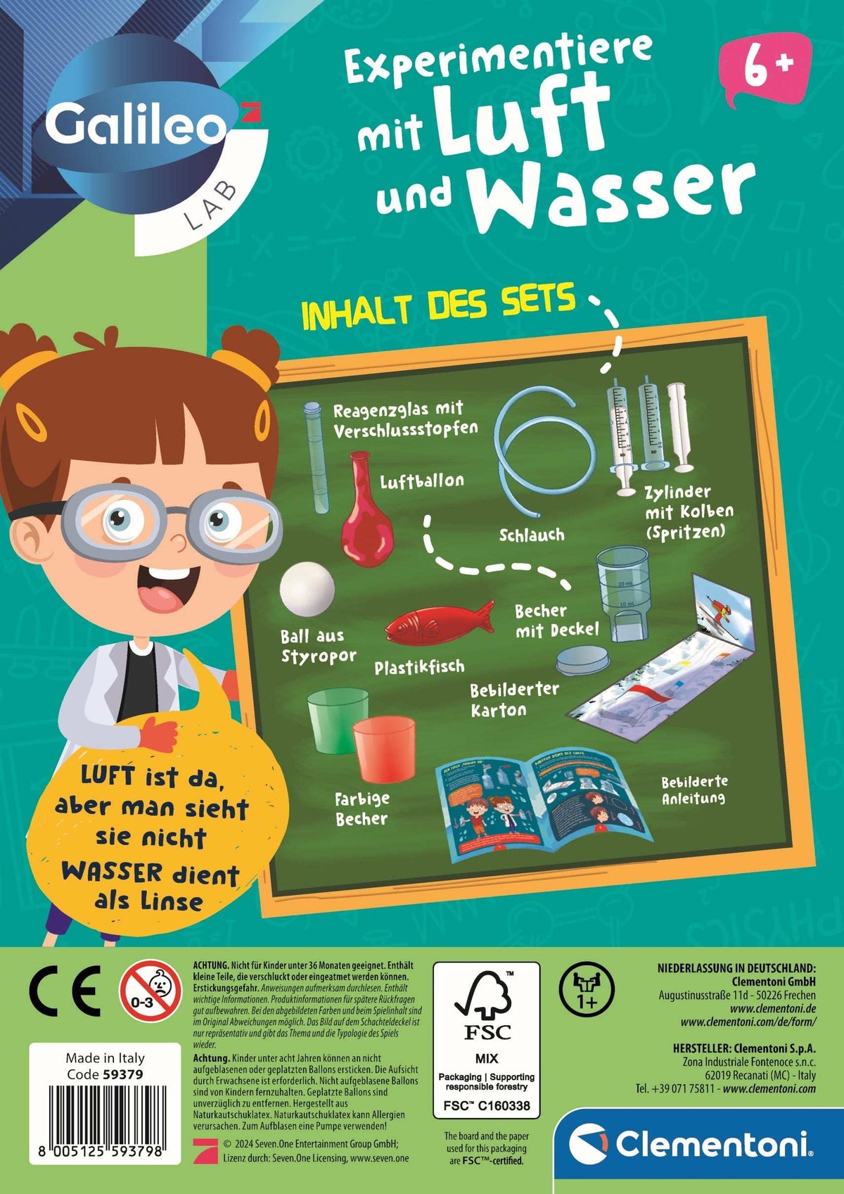 Experimentiere mit Luft und Wasser