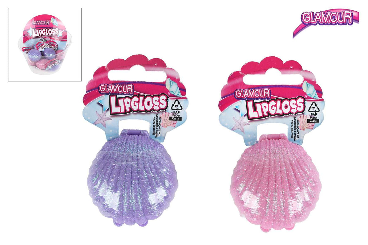 Lipgloss in glitzernder Muschelform von van Manen, handlich und glamourös