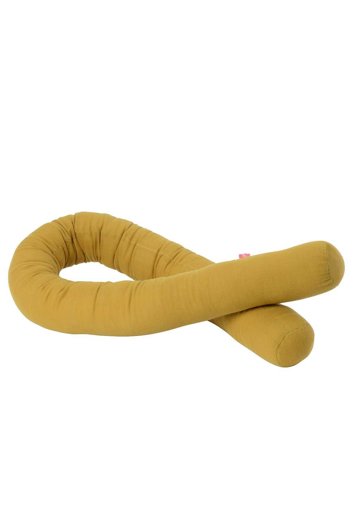 Bettschlange Musselin Mustard aus Bio-Baumwolle 200 cm kuscheliges Baby Nestwachstum