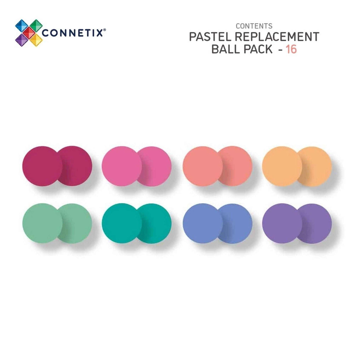 Ersatz-Kugeln Pastel - 16 Teile