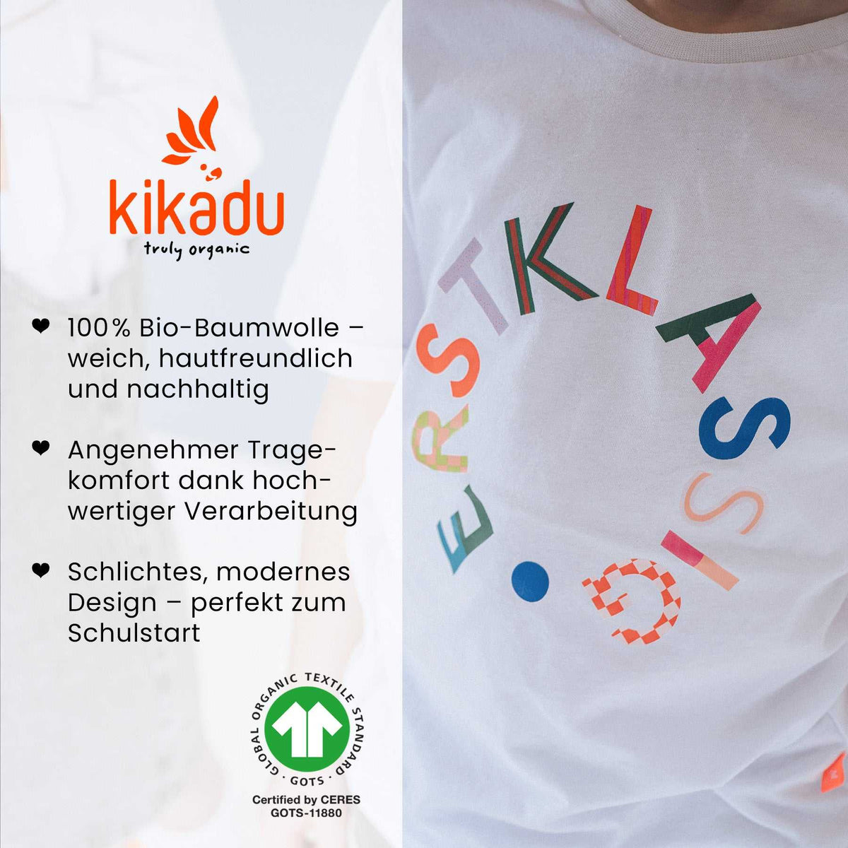 T-Shirt Erstklassig 134/140 (GOTS)
