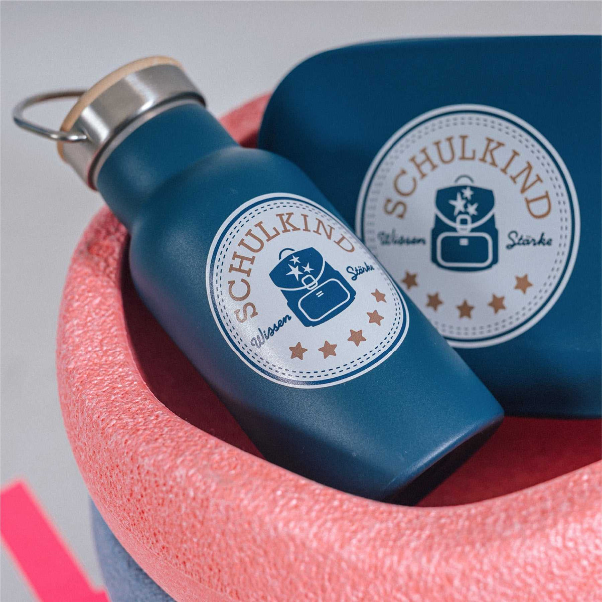 Trinkflasche Schulkind Petrol