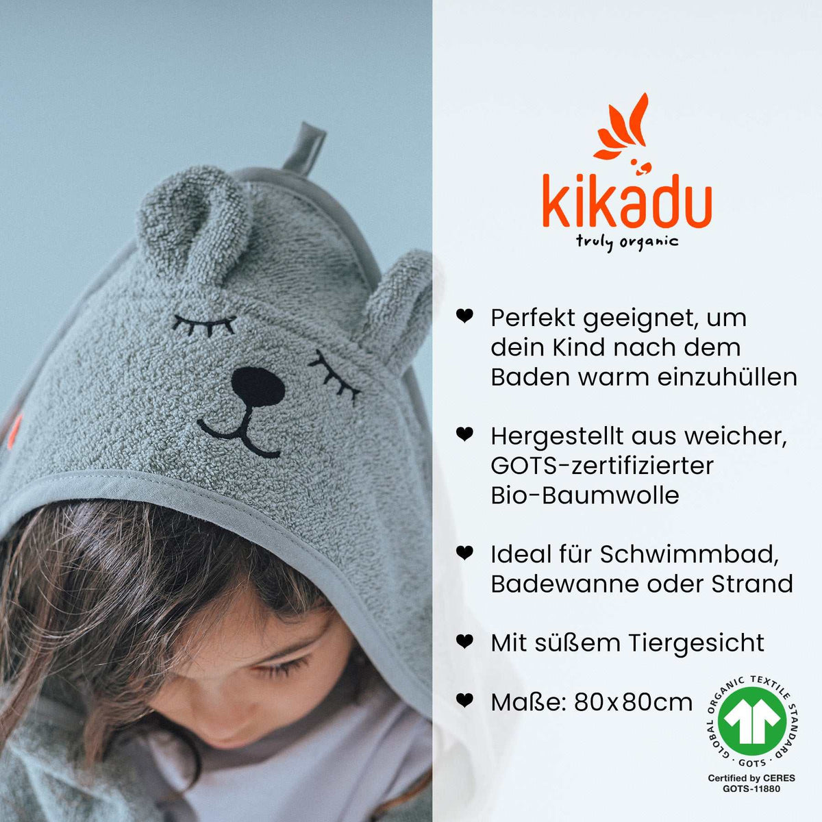 Kapuzen-Handtuch Eisbär