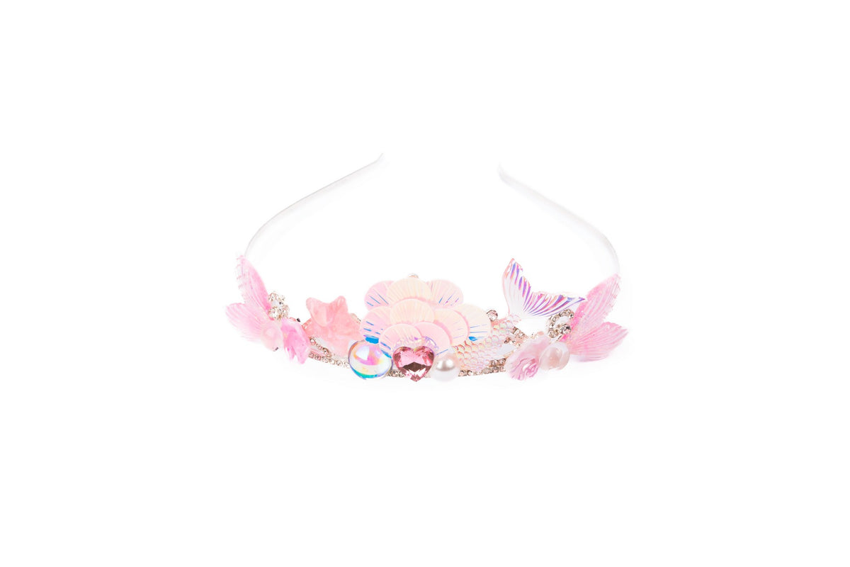 Tiara rosa oder blau (1Stück)