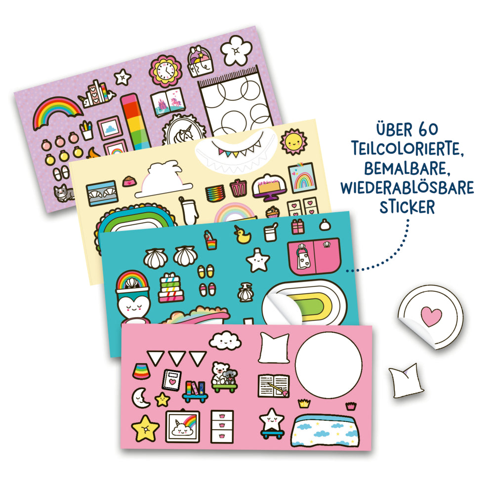 Cozy Stickerhaus - Kleines Einhorn