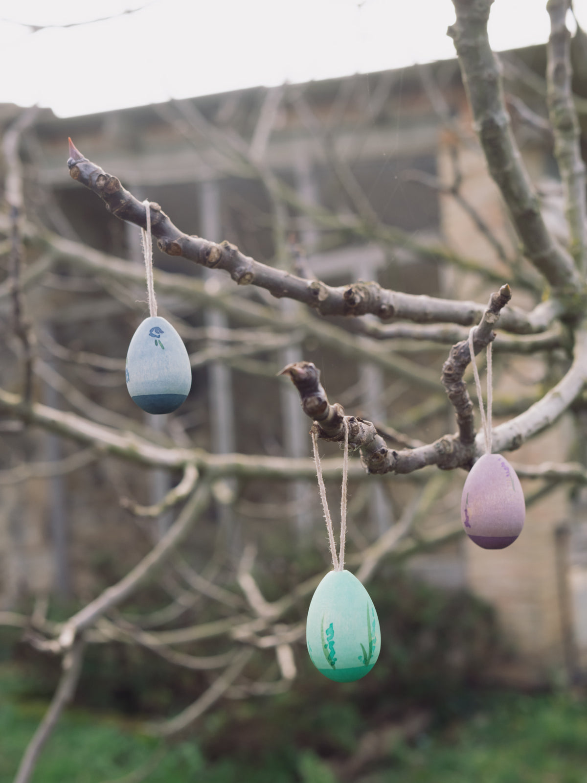 3 Holz Ostereier - Aurora Eggs
