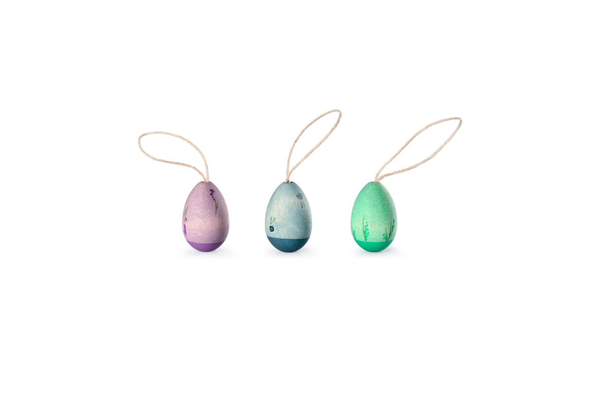 3 Holz Ostereier - Aurora Eggs