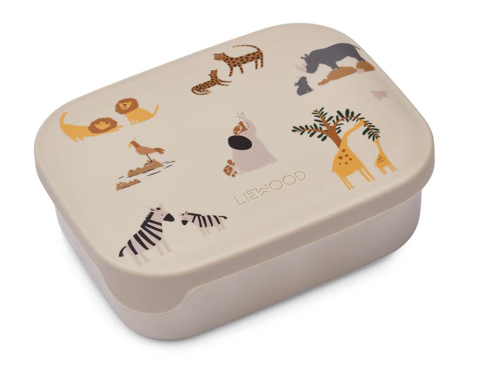 Liewood Lunchbox All Together Sandy aus Edelstahl mit drei Fächern, robust und spülmaschinenfest