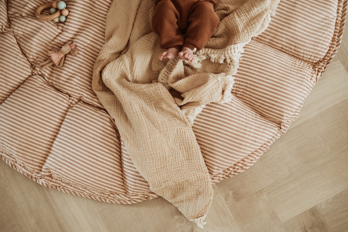 Spielmatte Bloom/ Braun gestreift