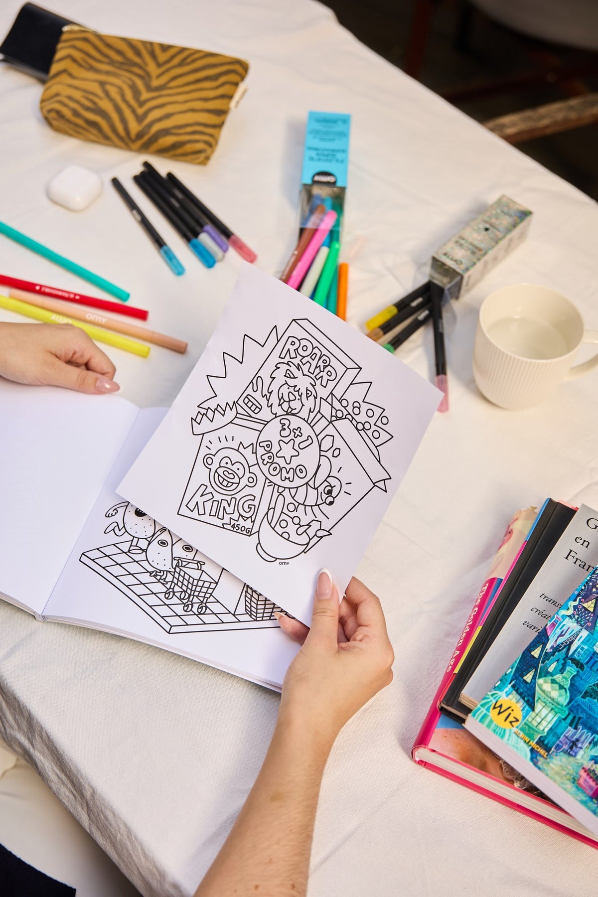 Cozy Art Malbuch - Supermarkt