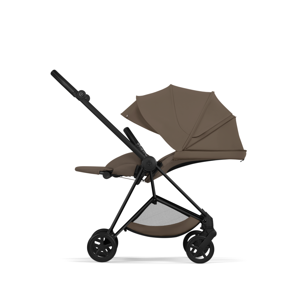 MIOS Comfort Matt Black incl. Babywanne faltbar Coconut Brown