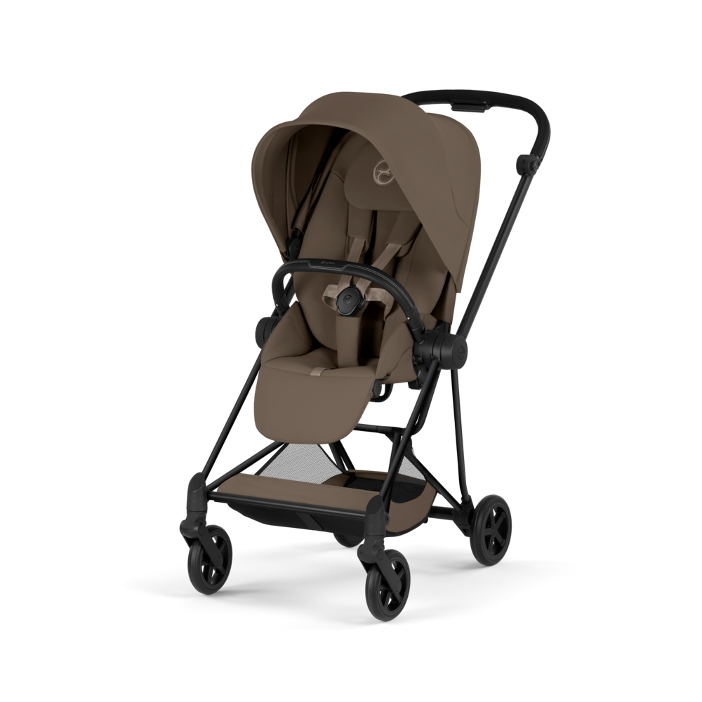 MIOS Comfort Matt Black incl. Babywanne faltbar Coconut Brown