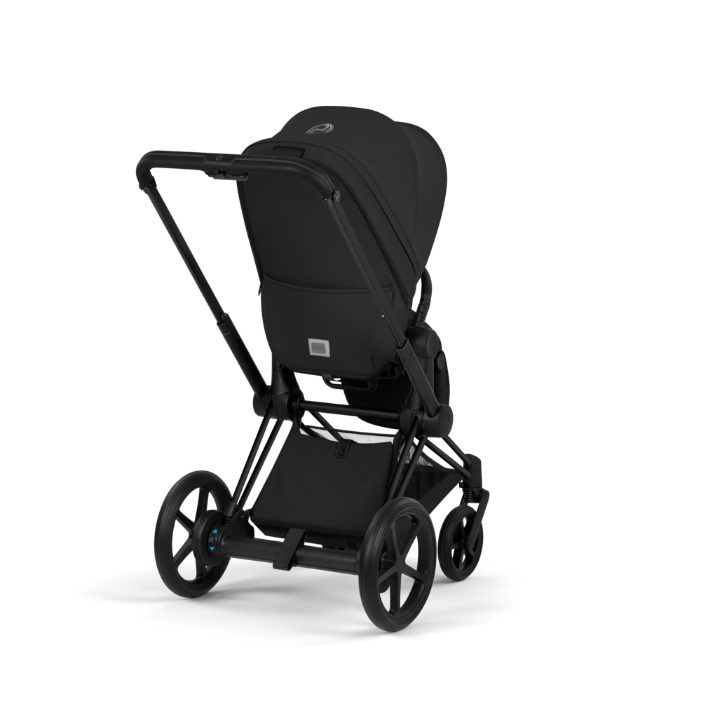 ePRIAM Comfort Matt Black incl. Babywanne, Sitzeinheit, Sitzbezug Sepia Black