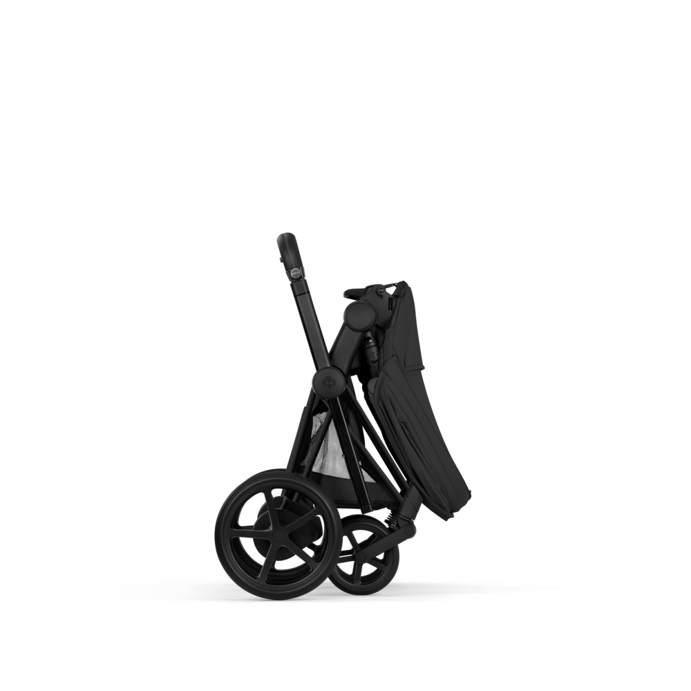 ePRIAM Comfort Matt Black incl. Babywanne, Sitzeinheit, Sitzbezug Sepia Black