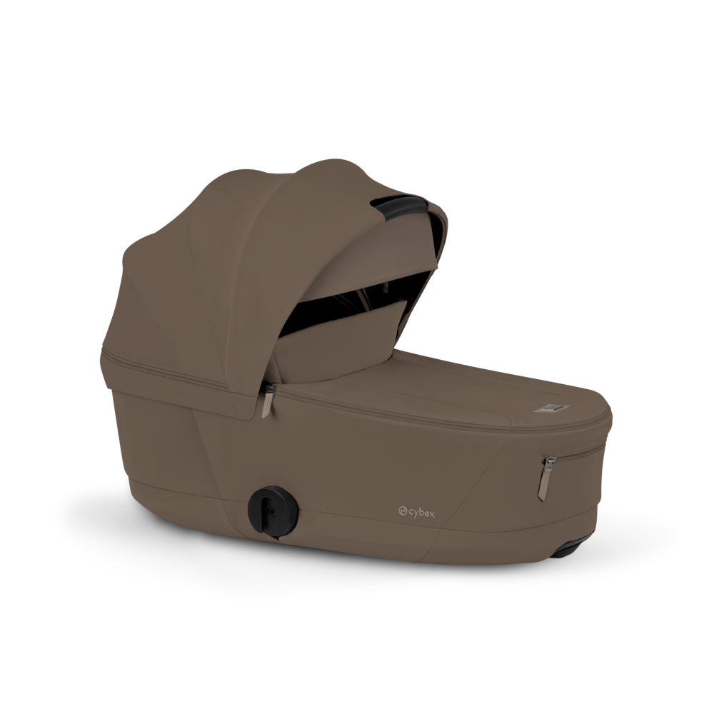 ePRIAM Comfort Matt Black incl. Babywanne, Sitzeinheit, Sitzbezug Coconut Brown