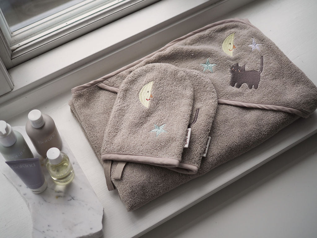 Waschlappen Mond Katze 2er Pack